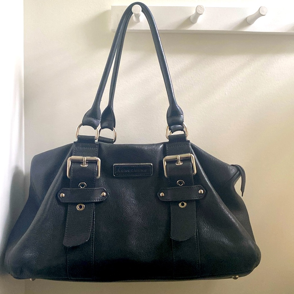 Kate Moss for LONGCHAMP black leather bag